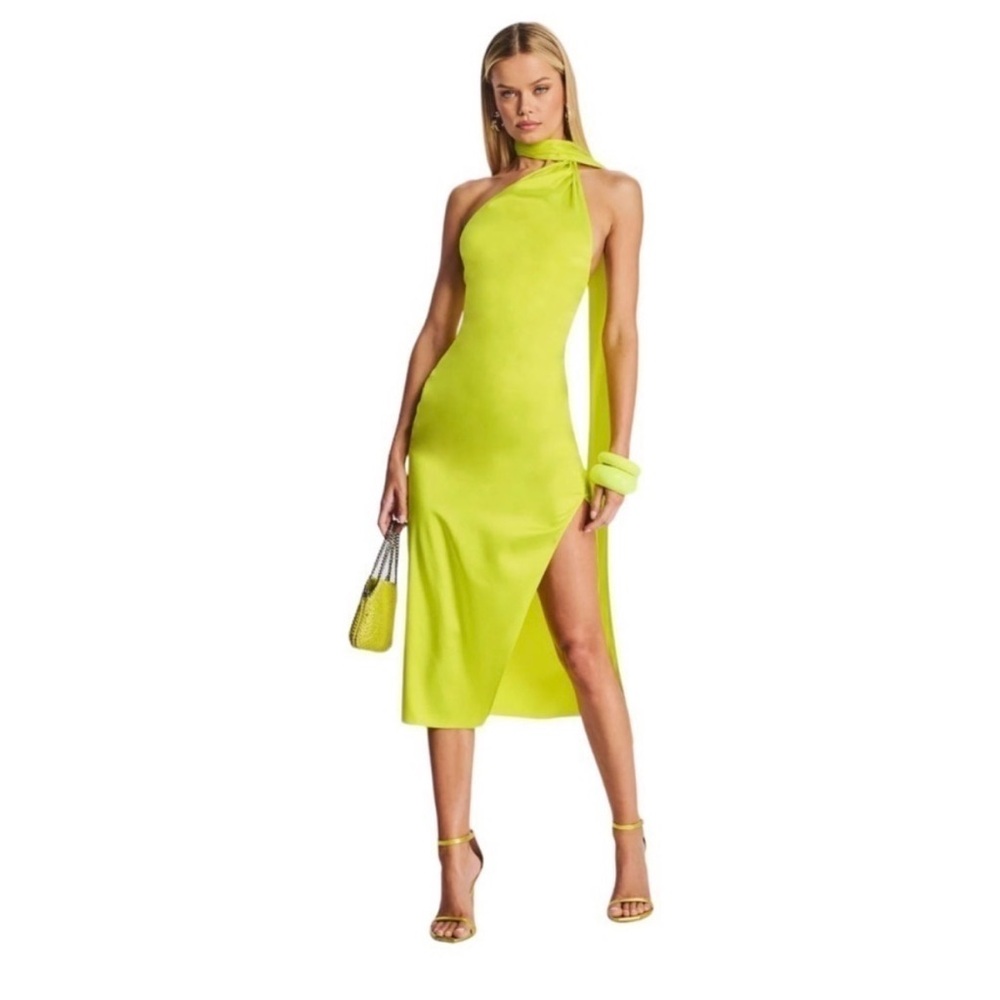 SER.O.YA Lime Green Backless Dress NWT